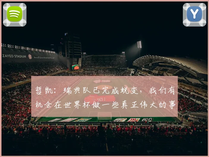 哲凯:瑞典队已完成蜕变,我们有机会在世界杯做一些真正伟大的事